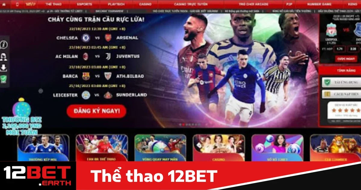Tham gia cá cược thể thao tại 12BET