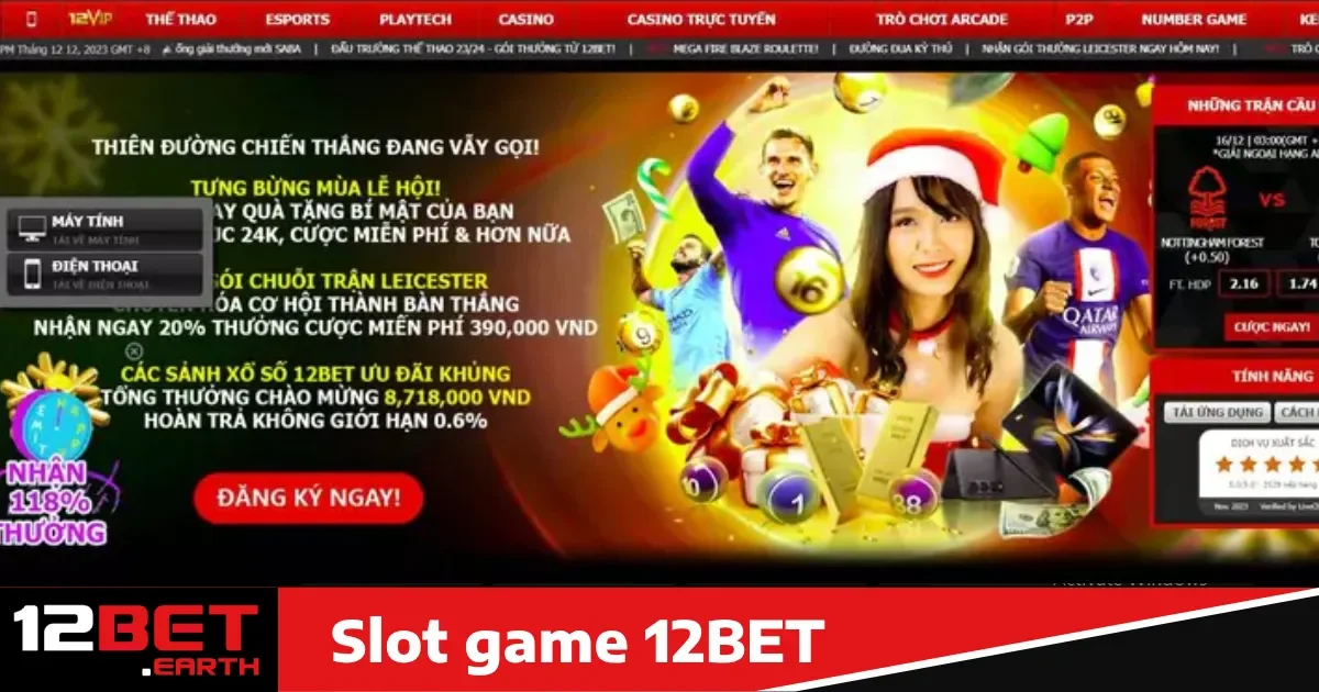 Ưu đãi đặc biệt khi tham gia Slot Game 12bet